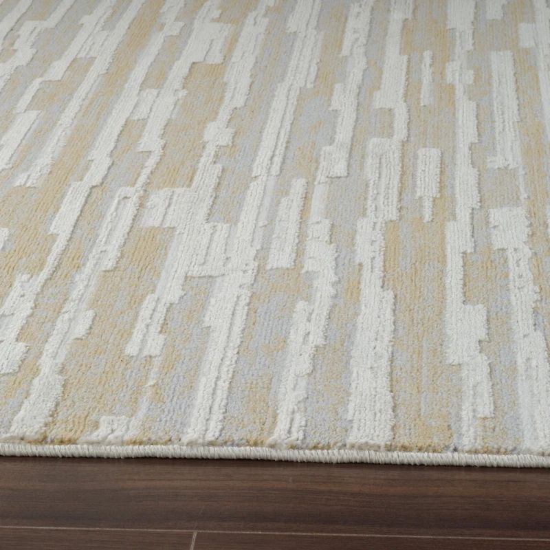 Rug Branch Nomad Abstract Indoor Area Rug, Beige Brown, Modern - Living Room, Bedroom, Dining Room, and Kitchen