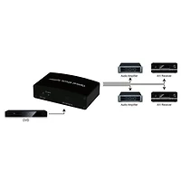 Techly Digital Audio Splitter 2 or 4 Output Toslink Ports (fiber optic)