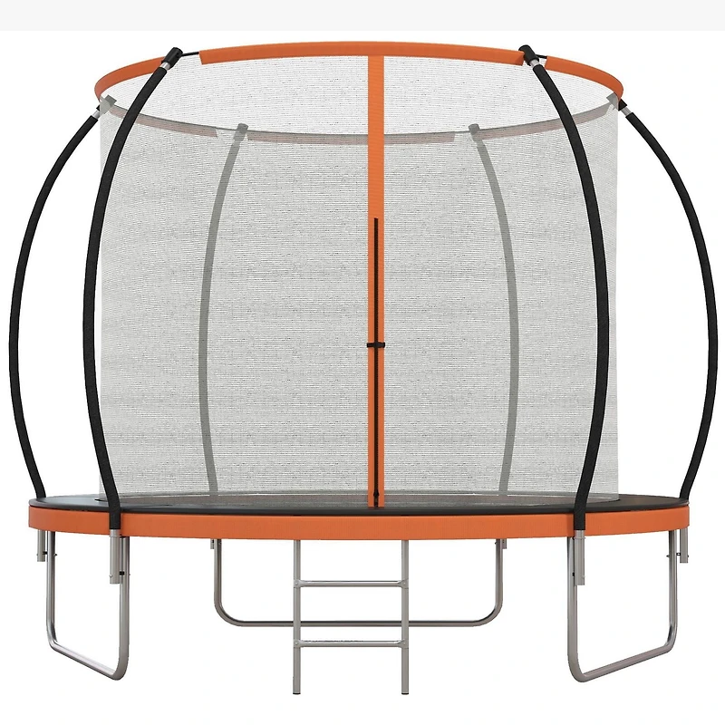 Soozier Trampoline d'extérieur de 8 pieds avec filet d'enceinte et échelle