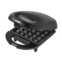 Mainstays Single Waffle Maker, Matte Black, Non-Stick