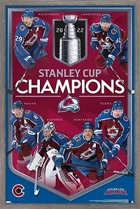 NHL Colorado Avalanche - Stanley Cup Champions Wall Poster, 14.725" x 22.375" Framed
