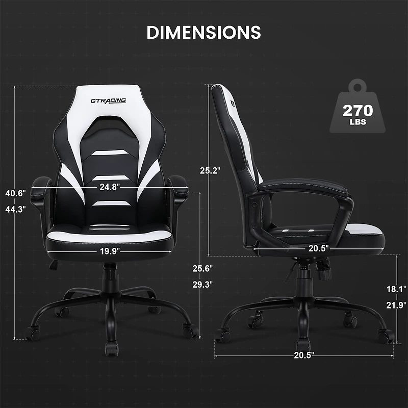 Chaise de Bureau et de Jeu GTRACING Starter Zone