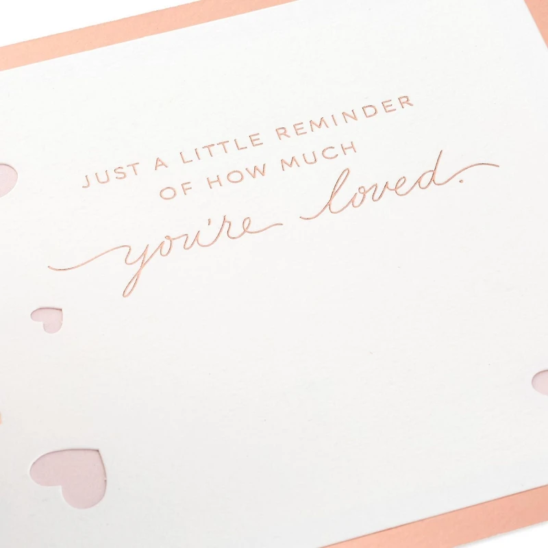 Carte Signature d'amour – Paper Wonder de Hallmark – Cœurs « Love you » (Carte de la Saint-Valentin, carte d'anniversaire ou carte de fête)