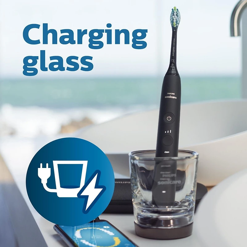 Philips Sonicare DiamondClean Smart 9350 Pink, Rechargeable electric power toothbrush, HX9902/65