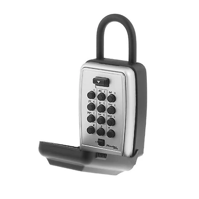 Master Lock  Portable Key Storage Safe #5422, Resettable Button Combination
