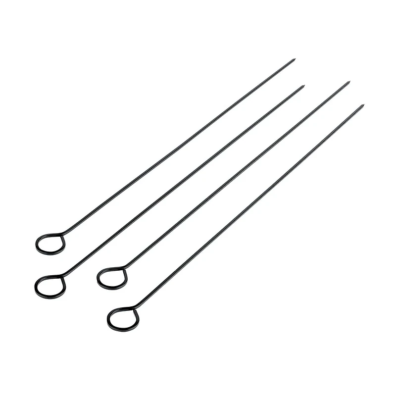 Mainstays paquet de 4 Brochettes pour BBQ, Noir Longueur - 30 cm/15 in