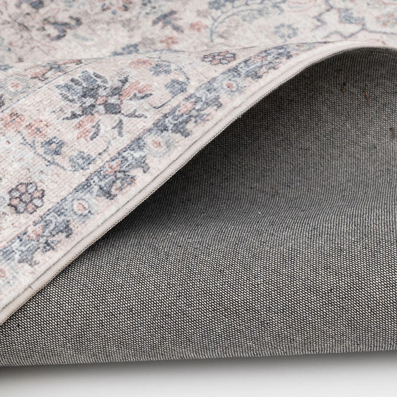 Banburry Light Grey and Dark Grey Woven Area Rug