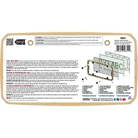 Cadre de plaque d’immatriculation Cruiser Accessories verrou de talon, havane mat/noir Cadre plaque immat