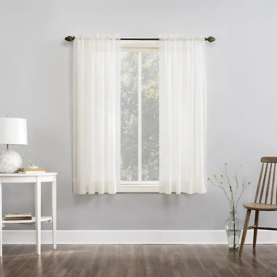 SUN TEXTILE VOILE ROD POCKET CURTAIN