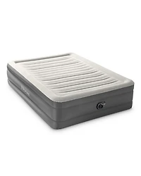 INTEX 18" Queen TruAire TPU Comfort-Plush Airbed w/ Built-in Pump; Lightweight, PVC-Free, with 2-Year Warranty