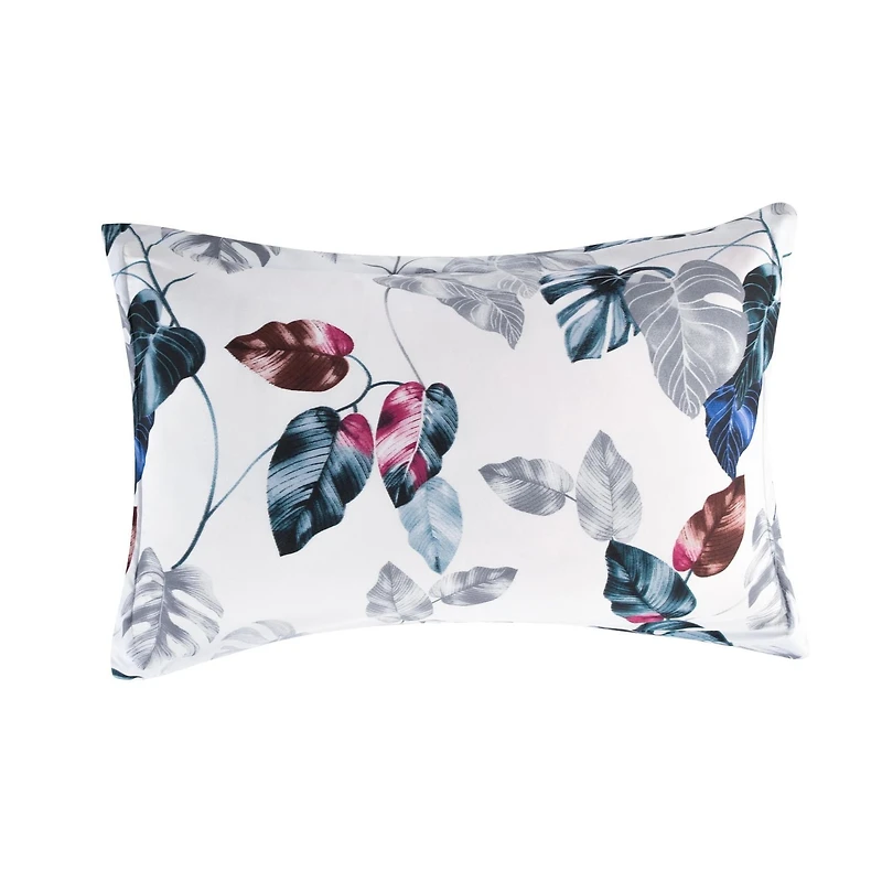 Marina Decoration Home Decor Parure de lit ultra douce et luxueuse en duvet d'oie, motif feuilles vertes modernes