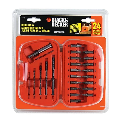 Trousse de 24 accessoires de perçage/vissage