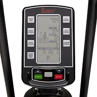 Sunny Health & Fitness Vélo d'Air Intelligente Personnalisable, Capacité de 330 lb pour Entraînement Cardio des Jambes/Bras, Vélo Cardio à Ventilateur pour Entraînement à Domicile, Connexion Bluetooth