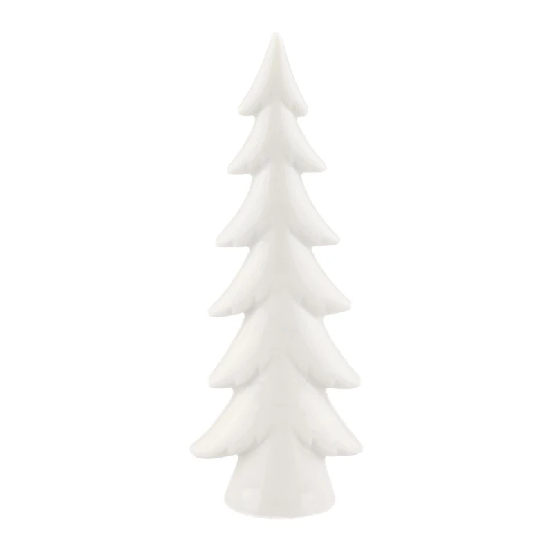 Petite décor de table en céramique, blanc, blanc