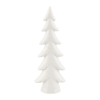 Petite décor de table en céramique, blanc, blanc