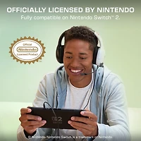 Turtle Beach Airlite Fit Wired Gaming Headset: White & Black - Officially Licensed for Nintendo Switch 2, Nintendo Switch - Durable, Lightweight