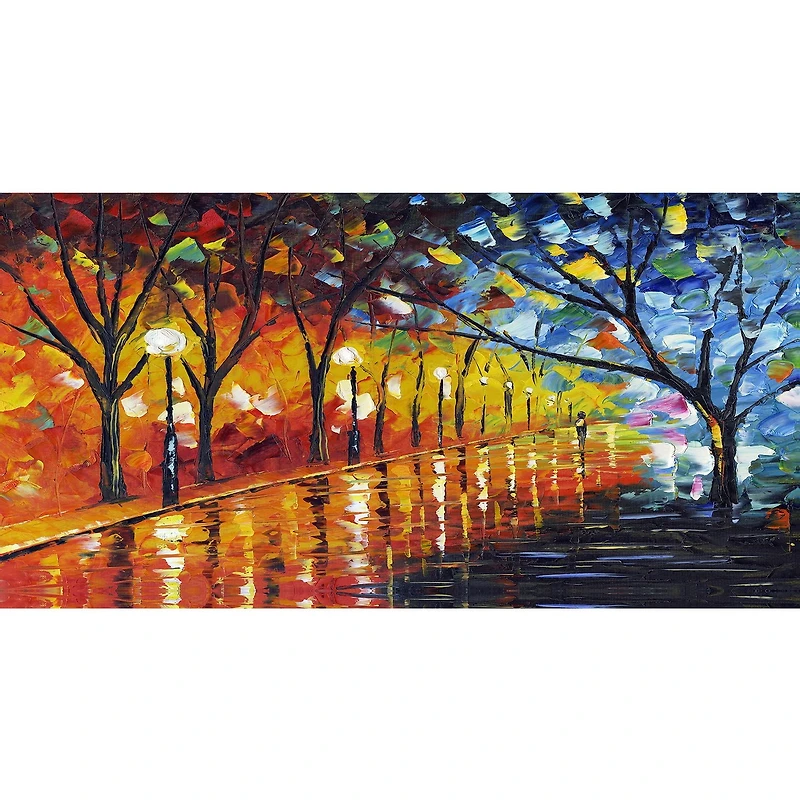 Peinture sur toile Design Art Promenade par le paysage de beauté