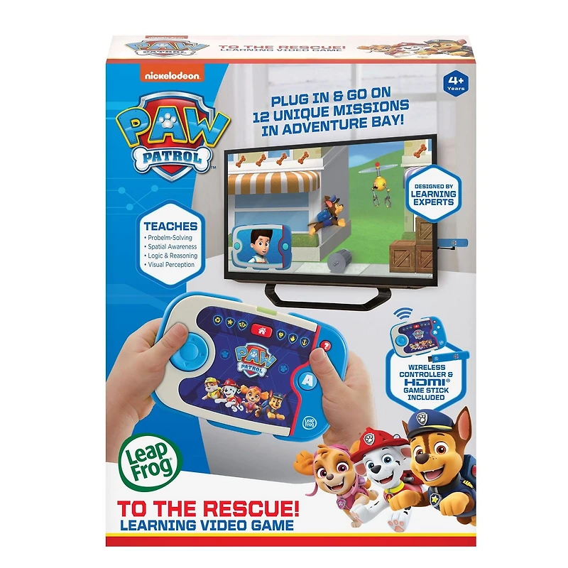 LeapFrog PAW Patrol: À la rescousse! - Console de jeu ludo-éducative - Version anglaise, 4+ Ans