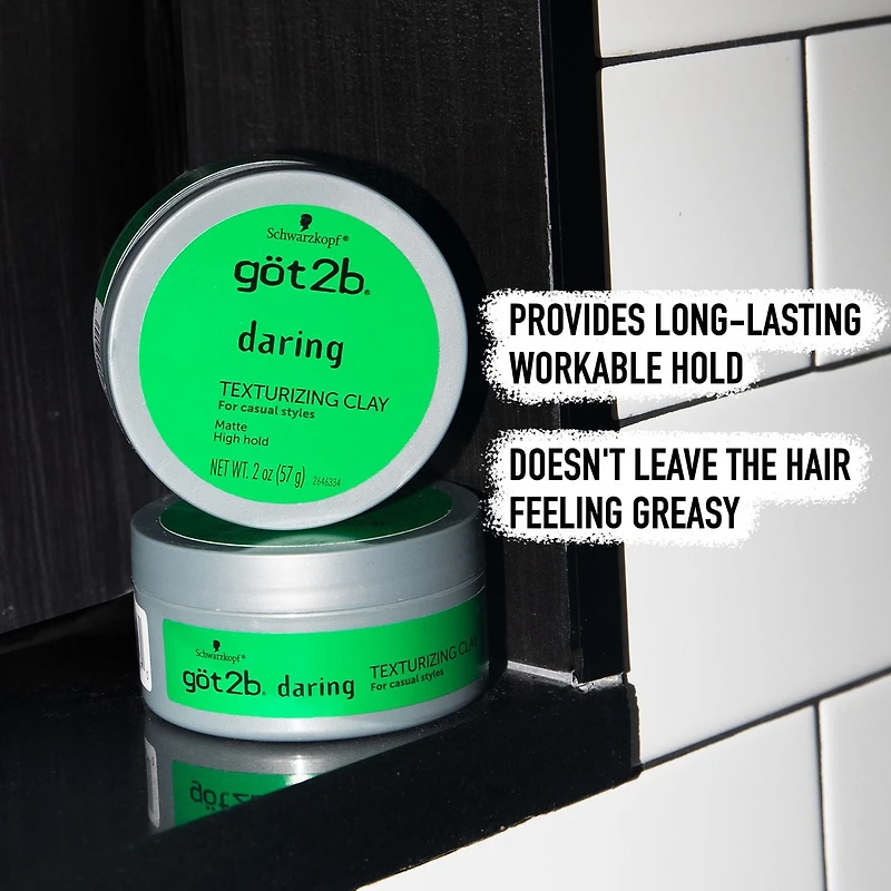 Schwarzkopf Göt2b Texturizing Clay Daring for Casual Styles 57 g, got2b Daring Texturizing Clay