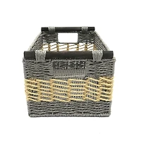 hometrends Panier en papier roulé 2 tons