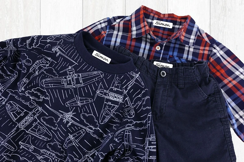 Avery White No-Iron Fabric Labels, Handwrite, ½" x 1¾" - 2375