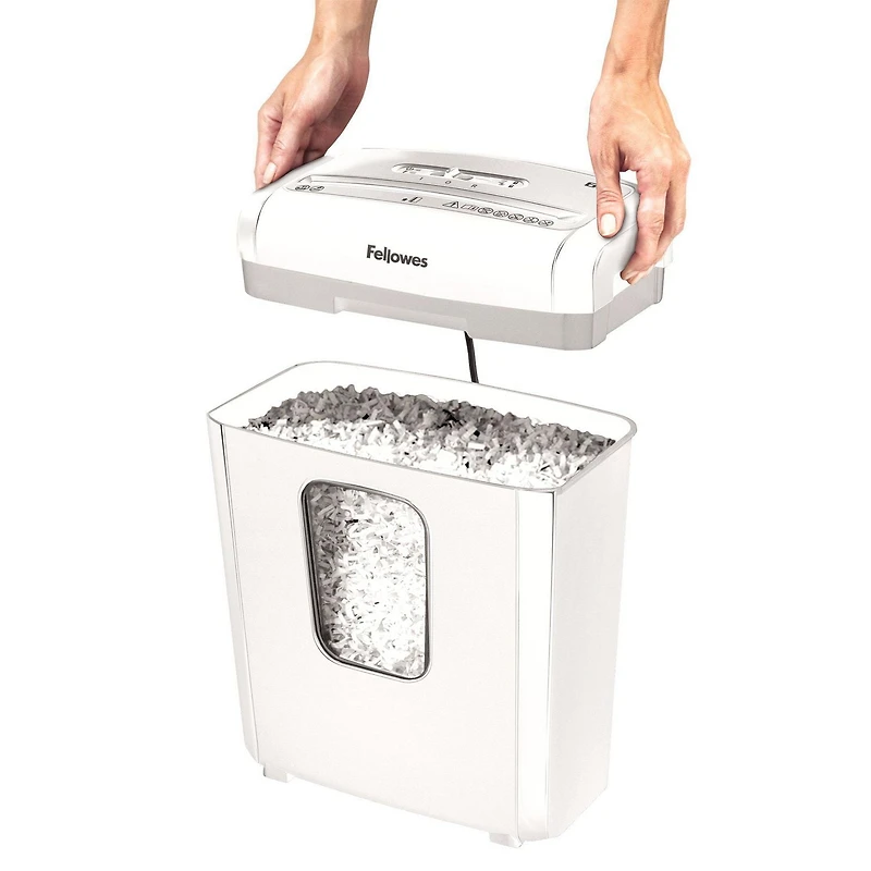 Déchiqueteuse Microshred 6 M à micro-coupe - Blanc