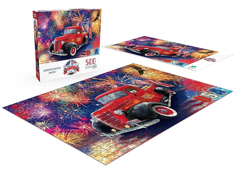 Buffalo Games - Old Glory - Independence Drive - 500 Piece Jigsaw Puzzle