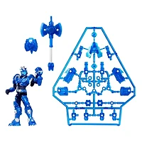 Figurine d’action Pilote Armorsaurs Tricératops (TJ), figurine articulée de 3,75 po (9,5 cm) avec pièces d’armure et arme,  âge 6 ans et +