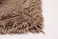 ECARPETGALLERY Timeless Beige, Brown Shag 5'0" x 7'0"