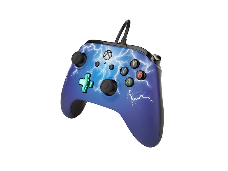 Manette câblée améliorée PowerA pour Xbox One, design Éclair dissipant