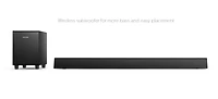 Philips 2.1 Soundbar Speaker with Wireless Subwoofer, TAB5305