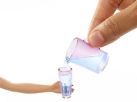 Barbie Doll, Blonde, and Furniture Set, Refrigerator with Working Water Dispenser