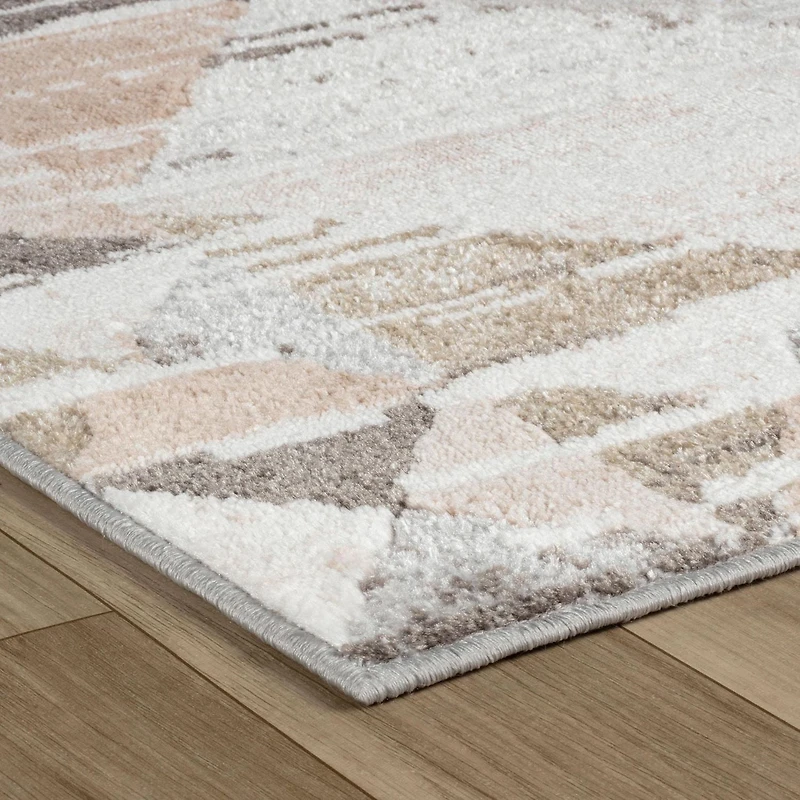 Rug Branch Cadence Abstract Indoor Area Rug, Beige Brown, Modern - Living Room, Bedroom, Dining Room