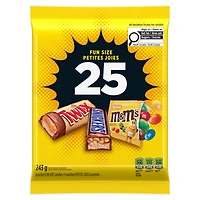 Barres chocolatées sans arachides MARS Halloween Fun Size, 25 unités Sac en vrac MARS VARMX 25 CT
