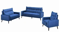 Topline Home Furnishings Chair, Blue Velvet
