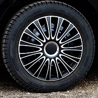 Alpena 16" Le Mans Wheel Covers, Silver, set of 4