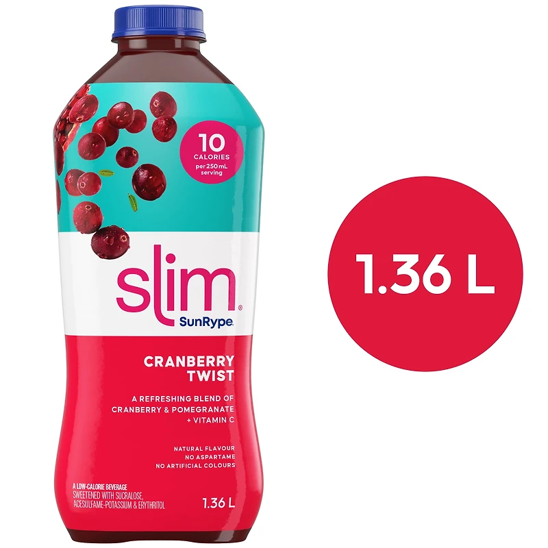 Tornade de canneberges Slim SunRype 1.36 L