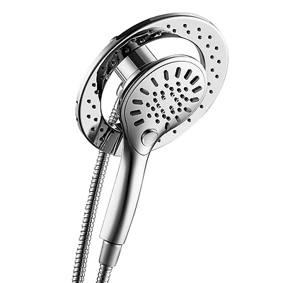 The akuaplus® - Magnetic 6-Settings Hand Shower push button.