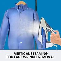 Kenmore Digital Power Steam Iron & Garment Steamer, 9 Fabric Presets, Fast Heat for Wrinkle-Free Clothes