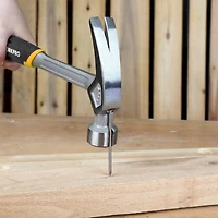 WorkPro 20 Oz One-Piece Forged Claw Hammer with Anti-Shock Handle