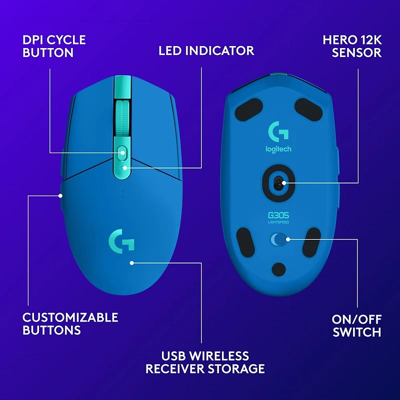 Souris sans fil Logitech G G305 LIGHTSPEED
