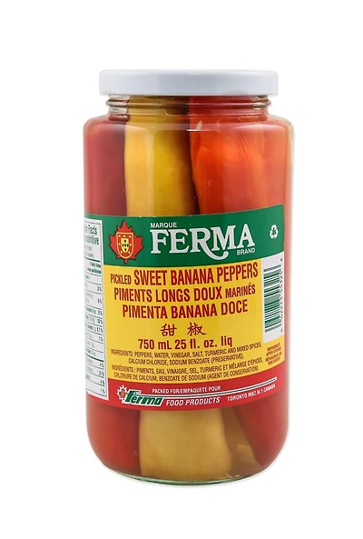 FERMA SWEET BANANA PEPPERS, FERMA SWEET BANANA PEPPERS