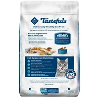 Nourriture sèche naturelle pour chats adultes actifs Blue Buffalo Tastefuls, recette au poulet et riz brun 4,5kg