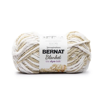 Bernat® Blanket Tie Dye-ish™ Yarn (2 Pack), Polyester #6 Super Bulky, 10.5oz/300g, 220 Yards, Value 2-Pack Blanket Yarn