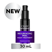 Soin exfoliant de nuit Olay Regenerist avec acide glycolique, soin ravivant et exfoliant, AHA, restructurant, texture lisse, illumine le teint, sérum de nuit léger pour un teint radieux