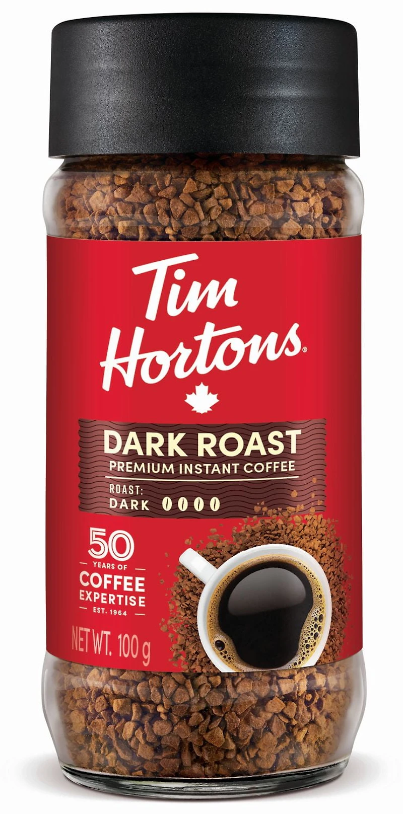 TIM HORTONS CAFÉ INSTANTANE TORRÉFACTION FONCÉE 100 GR 100g