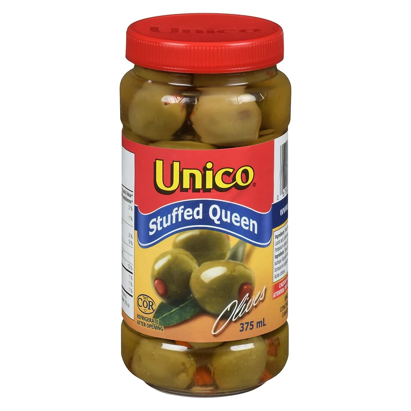 Olives reines farcies d'Unico 375 ml