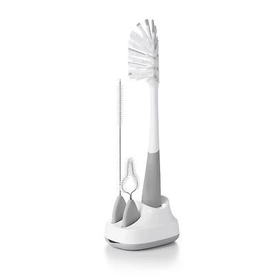 OXO Tot - Ensemble de Nettoyage pour Bouteilles d'Eau et Gobelets avec Paille - Outil Polyvalent Idéal pour Nettoyer les Biberons, Gobelets à Paille, Parties de Tire-lait - Équipement de Nourrissage p