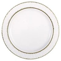 Assiettes en plastique blanc de 7,5 po