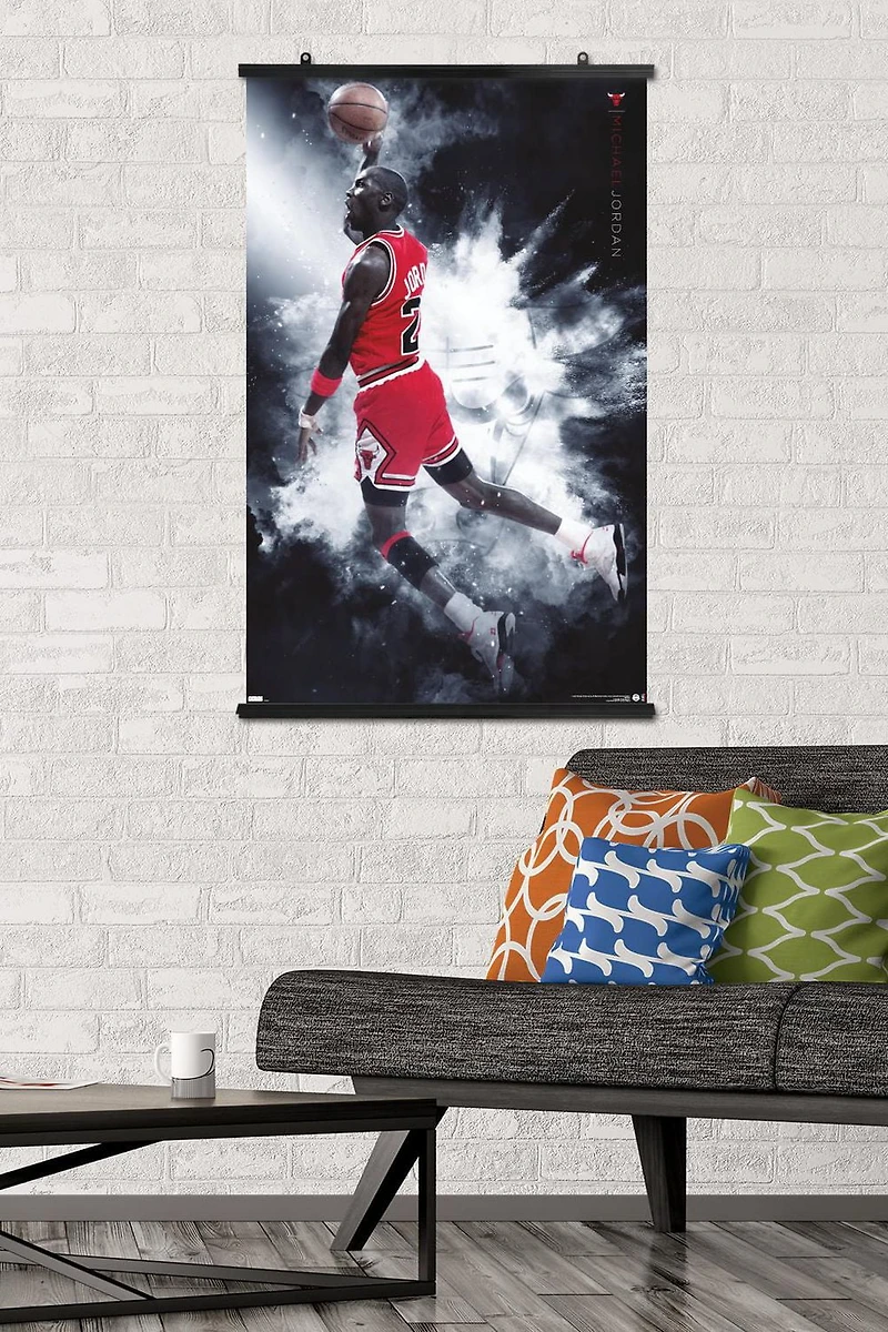 Michael Jordan - Burst Wall Poster